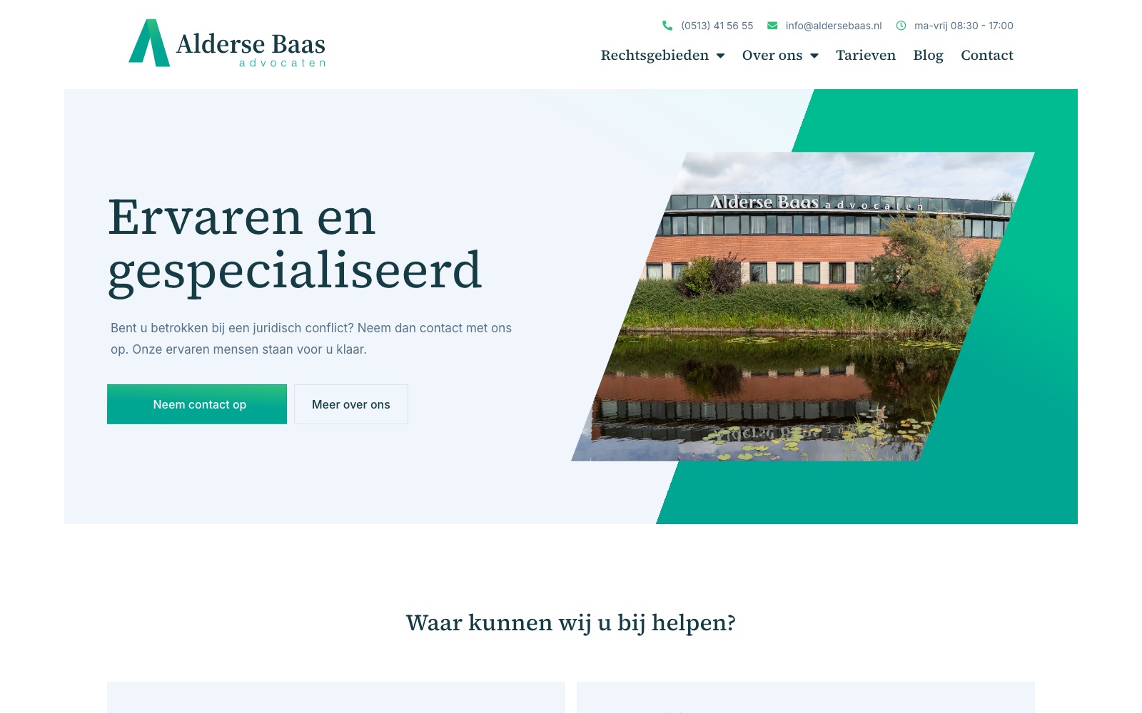 Website for Alderse Baas Advocaten