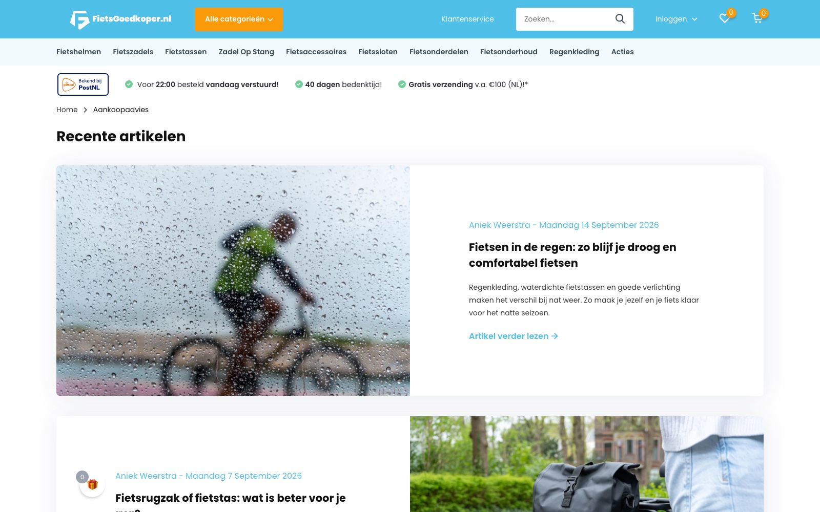SEO and GEO blogs for FietsGoedkoper.nl