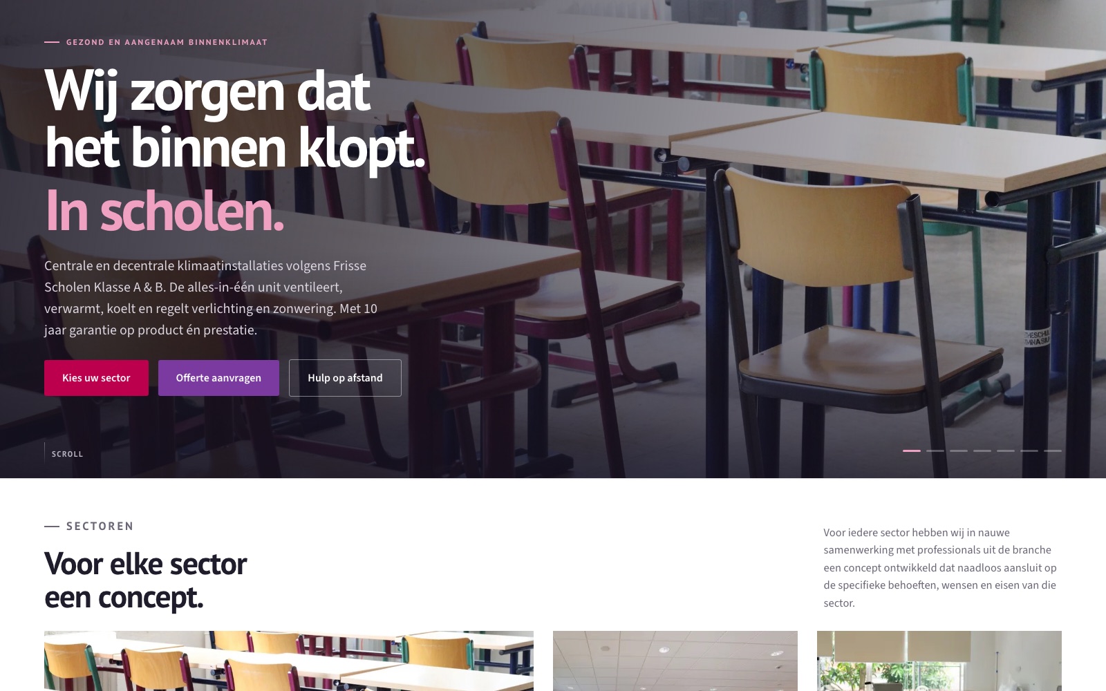 De nieuwe website van Klimaatgroep Holland, de basis voor campagnes en metingen