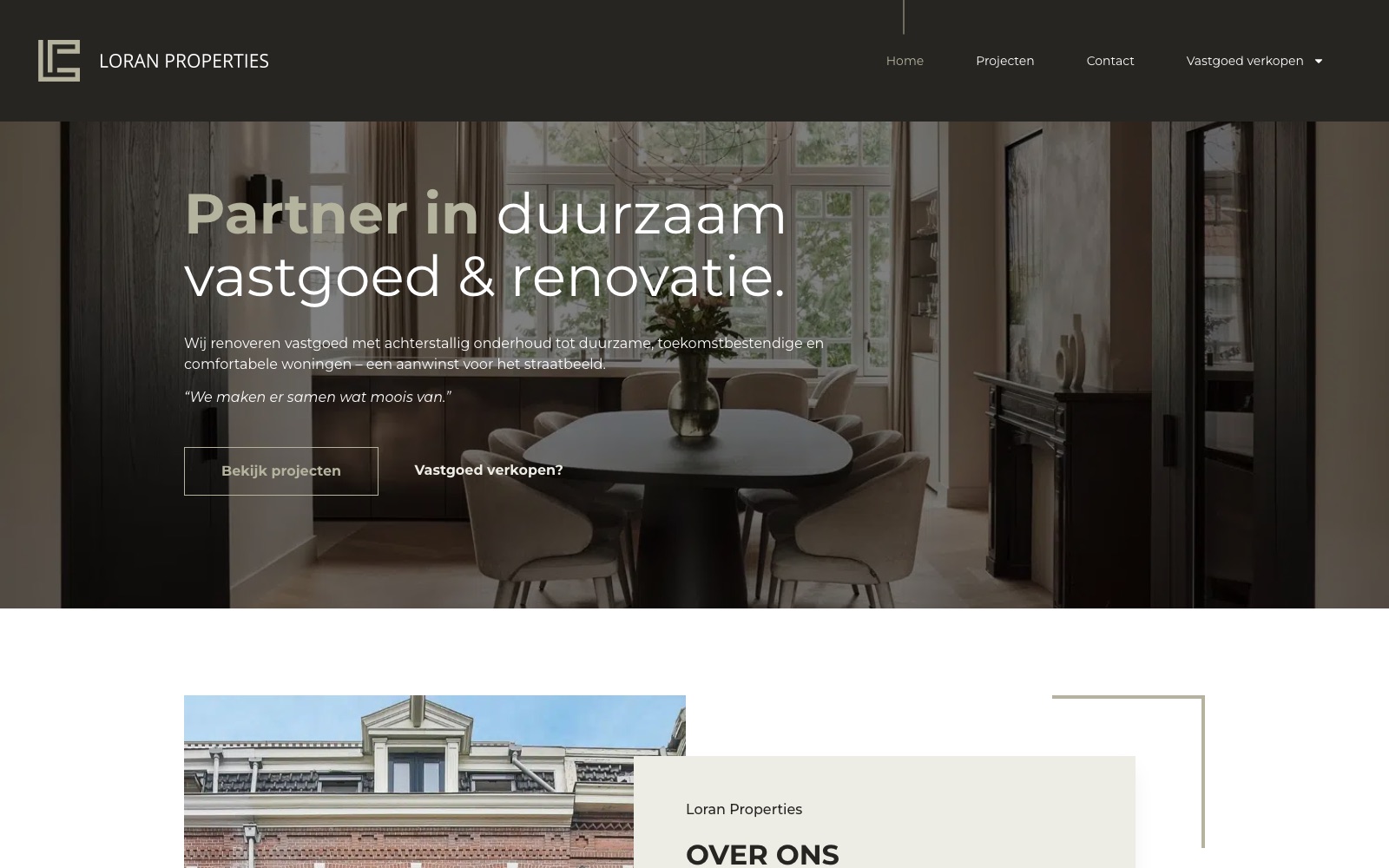 Website voor Loran Properties