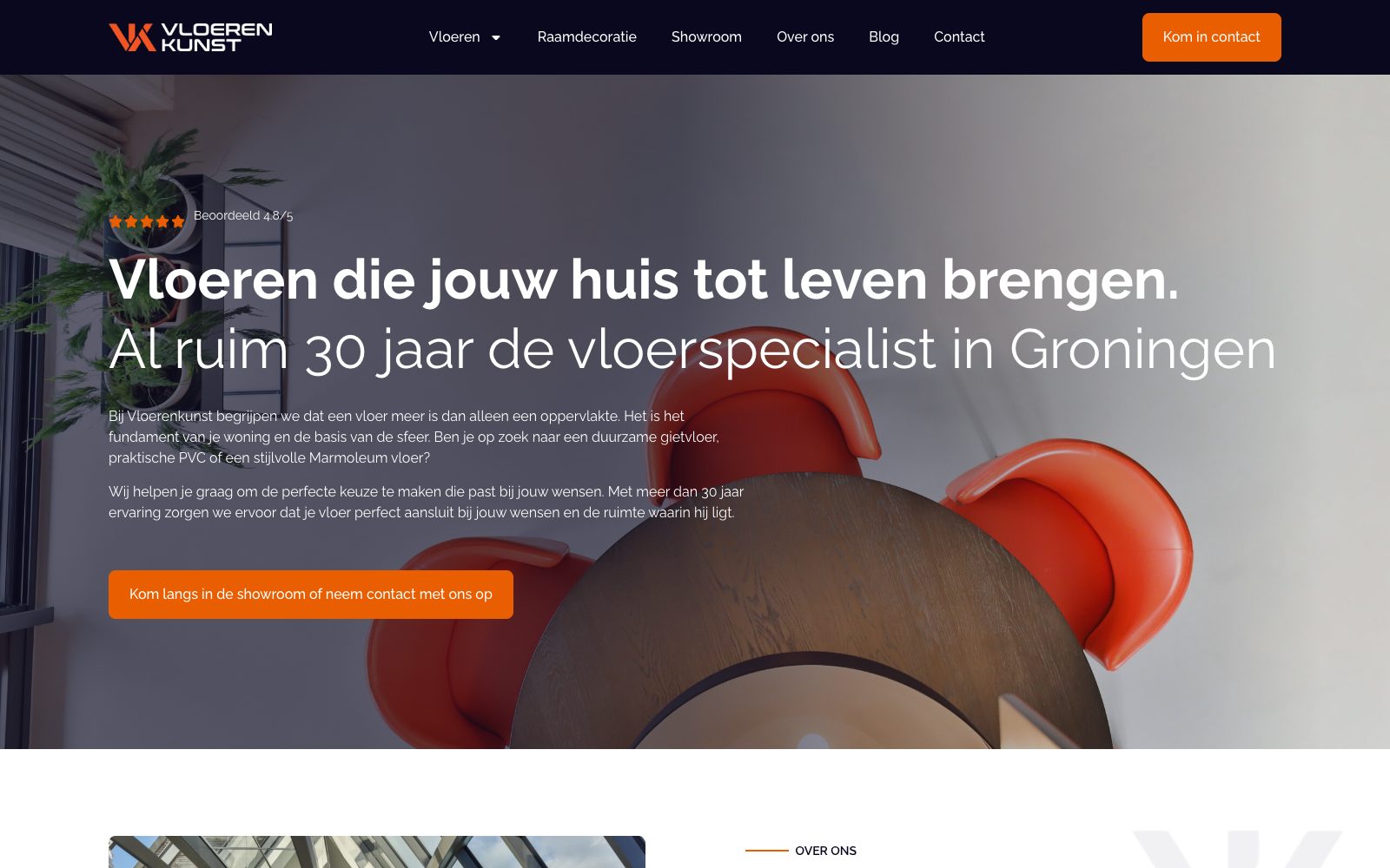 Website voor Vloerenkunst